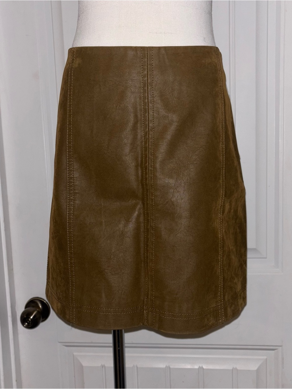 🍂🤎 Free People Brown A-Line Suede Skirt - Brand New 🤎🍂